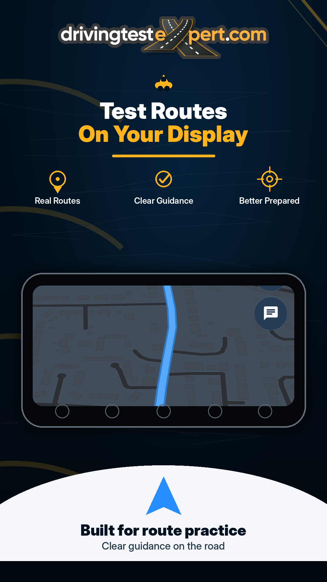 Test Routes Expert routes on your display screenshot